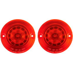PROBEAM® LED Flat Lens Turn Signal Inserts Solid Red (1157 base)